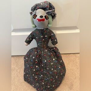 Vintage 1970s Dippity Flip Topsy Turvy Red Riding Hood Wolf Doll Two Sided